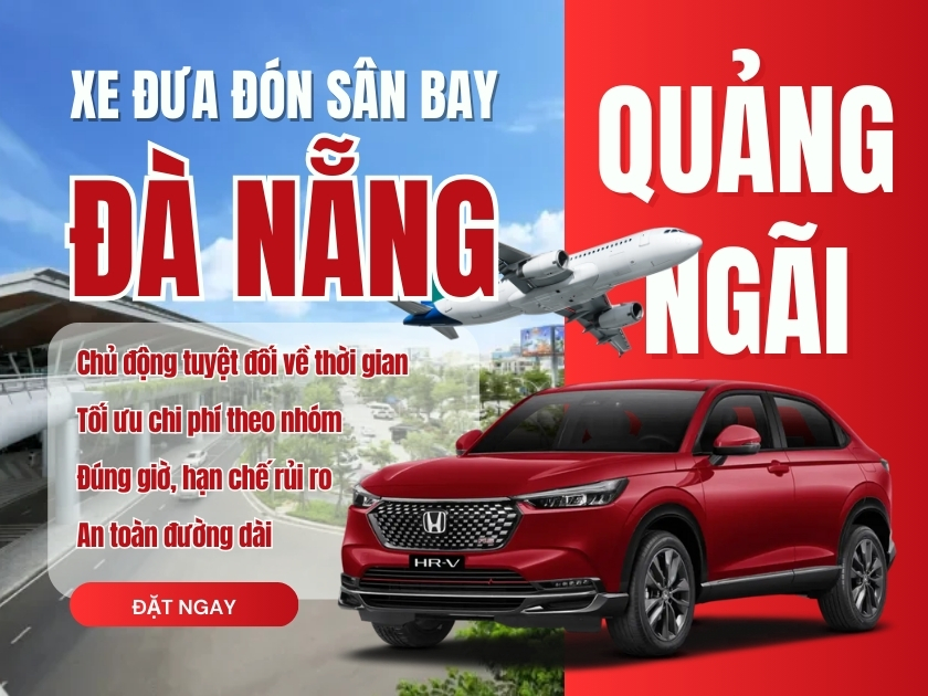 Sân bay Đà Nẵng về Quảng Ngãi
